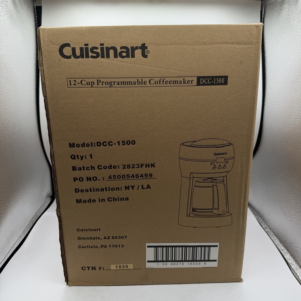 CUISINART 12-Cup Programmable Coffeemaker DCC-1500 (Brand New)